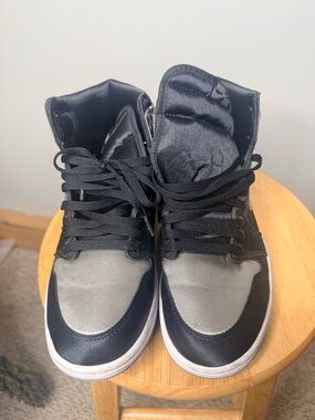 Jordan Black and Gray High-Top Sneakers